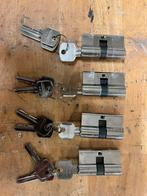 4 nieuwe slotcolinders 30/30, Ophalen of Verzenden, Nieuw, Koper of Messing, Slot