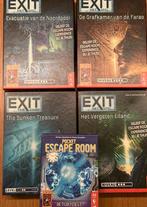 4 exit spellen en een pocket escaperoom, Een of twee spelers, Ophalen of Verzenden, Gebruikt, 999  Games