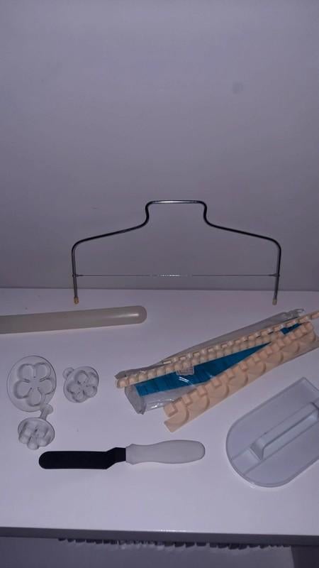 Pakketje spullen om taarten te maken, Hobby en Vrije tijd, Taarten en Cupcakes maken, Ophalen of Verzenden, Gebruikt, Taarten