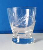 Borrelglaasjes 9 stuks kristal met geslepen korenhalm, Ophalen of Verzenden, Nieuw, Overige stijlen, Glas of Glazen