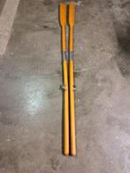 Twee houten peddels /roeispanen, Ophalen, Gebruikt