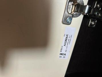 Ikea Effektiv kast bruin witte deuren - afbeelding 3