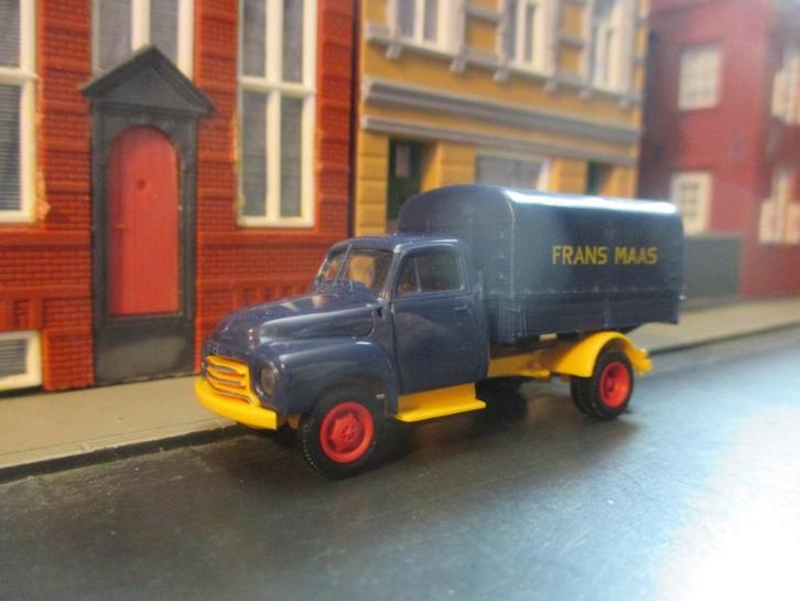 1952 - 1960 Opel Blitz 1,75 ton - Brekina Frans Maas, Hobby en Vrije tijd, Modelauto's | 1:87, Zo goed als nieuw, Auto, Brekina