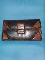 Vintage Slangen ?leren Handtas - 1970s Retro, Overige merken, Gebruikt, Bruin, Ophalen of Verzenden