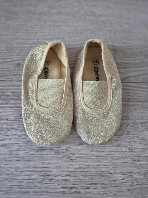 Gymschoenen dansschoenen balletschoenen goud glitter mt 28, Kinderen en Baby's, Kinderkleding | Schoenen en Sokken, Zo goed als nieuw