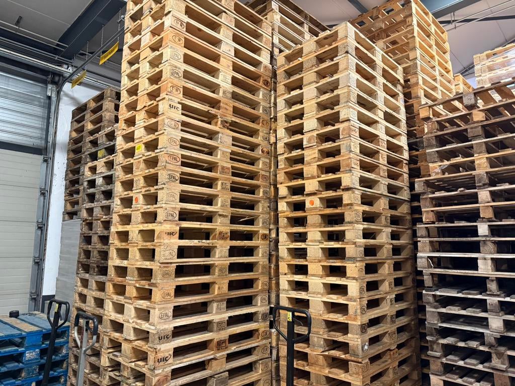 Europallets | A & B keuze | 120x80 | 4-Weg | Bezorgen, Doe-het-zelf en Verbouw, Hout en Planken, Ophalen of Verzenden, 50 mm of meer