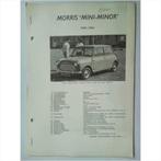 Morris Mini Minor Vraagbaak losbladig 1959-1962 #1 Nederland, Gelezen, Overige merken, Ophalen of Verzenden