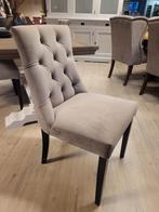 *OPRUIMING* 4 Landelijke Eetkamerstoelen Orly kleur Taupe (1, Nieuw, Ophalen of Verzenden, Vier, Stof