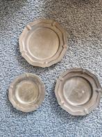 Vintage Tinnen Borden Set, Antiek en Kunst, Ophalen of Verzenden