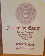 Robert Elmore Fanfare for Easter 2 trp, 2 trb, perc en orgel, Muziek en Instrumenten, Trombone, Klassiek, Nieuw, Ophalen of Verzenden