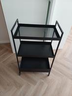 IKEA Zwarte Trolley Roltafel Nissafors, Ophalen, Zo goed als nieuw
