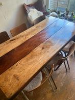 Indiase markt tafel hardhout kan binnen en buiten, Huis en Inrichting, Complete eetkamers, 4 tot 6 stoelen, Ophalen of Verzenden