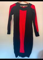 Jurk rood zwart, Kleding | Dames, Jurken, Maat 38/40 (M), Ophalen of Verzenden, Zo goed als nieuw, Rood