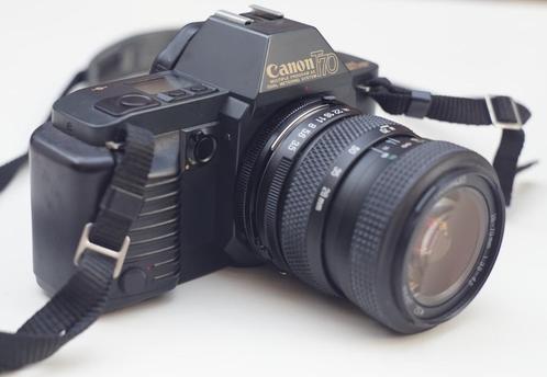 Canon T70 met Tamron 28-70mm, Audio, Tv en Foto, Fotocamera's Analoog, Gebruikt, Spiegelreflex, Canon, Ophalen of Verzenden