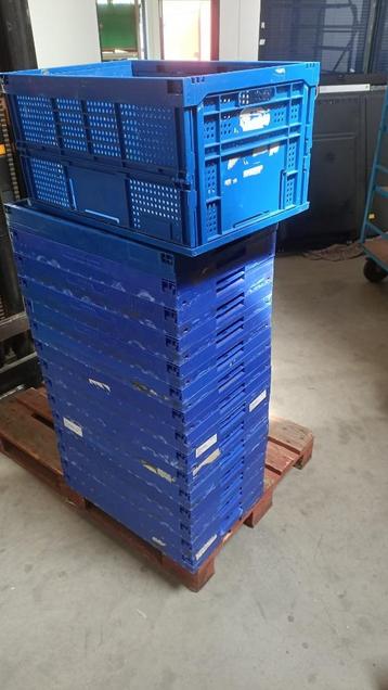 18 x vouwbare stapelbare kratten 60cmx40cmx31,5cm beschikbaar voor biedingen