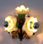 Vintage plafondlamp Murano Floral Frans Italiaans glas, Ophalen of Verzenden, Gebruikt, Glas, Vintage French floral design retro Murano eclectisch