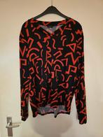 Shirt zwart met rode print., Zwart, Maat 46/48 (XL) of groter, Ophalen of Verzenden, Zo goed als nieuw
