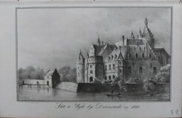 26 / Slot Wijk bij Duurstede - prent uit ca 1865 beschikbaar voor biedingen