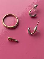 14K Gouden Set met Diamant (1 Mist), Ophalen of Verzenden, Zo goed als nieuw, Knopjes of Stekers, Goud