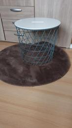 Opberg/bijzettafel, Huis en Inrichting, Tafels | Bijzettafels, Ophalen, Rond, Hout, Minder dan 55 cm