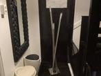 Vloer lamp met dimmer, Huis en Inrichting, Lampen | Vloerlampen, Ophalen, Strak modern, Zo goed als nieuw, Glas