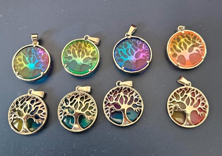 levensboom hanger met gekleurd achterkant, Sieraden, Tassen en Uiterlijk, Kettinghangers, Nieuw, Overige voorstellingen, Ophalen of Verzenden