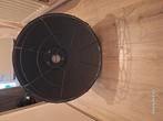 Grijs hang lamp, Huis en Inrichting, Ophalen of Verzenden, Gebruikt, Metaal, 75 cm of meer
