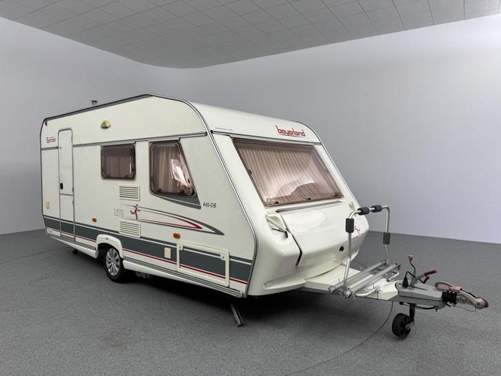 Beyerland Sprinter Lite 440 DB Mover Voortent + luifel, Caravans en Kamperen, Caravans, Bedrijf, Treinzit, Beyerland, Vast bed