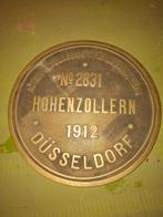 Zeldzame Hohenzollern Locomotief Fabrieksplaat 1912, Antiek en Kunst, Ophalen of Verzenden