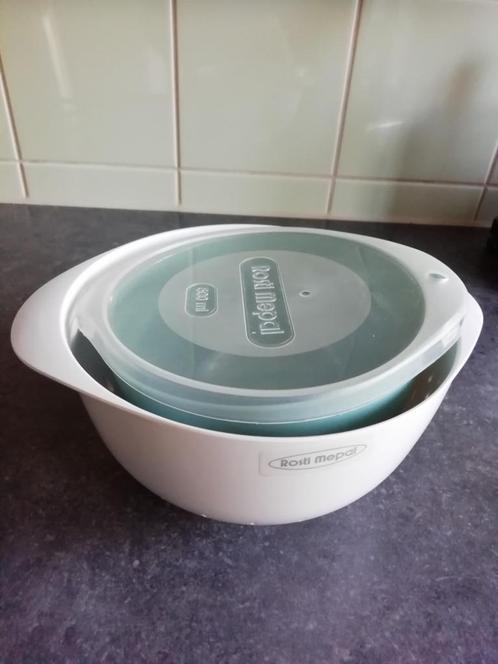 mepal rosti margrithe werkkom 500 ml met deksel en vergiet, Caravans en Kamperen, Kampeeraccessoires, Zo goed als nieuw, Ophalen of Verzenden