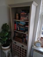 Boekenkast met wijnrek Rotterdam, Ophalen, Zo goed als nieuw, 25 tot 50 cm, 200 cm of meer