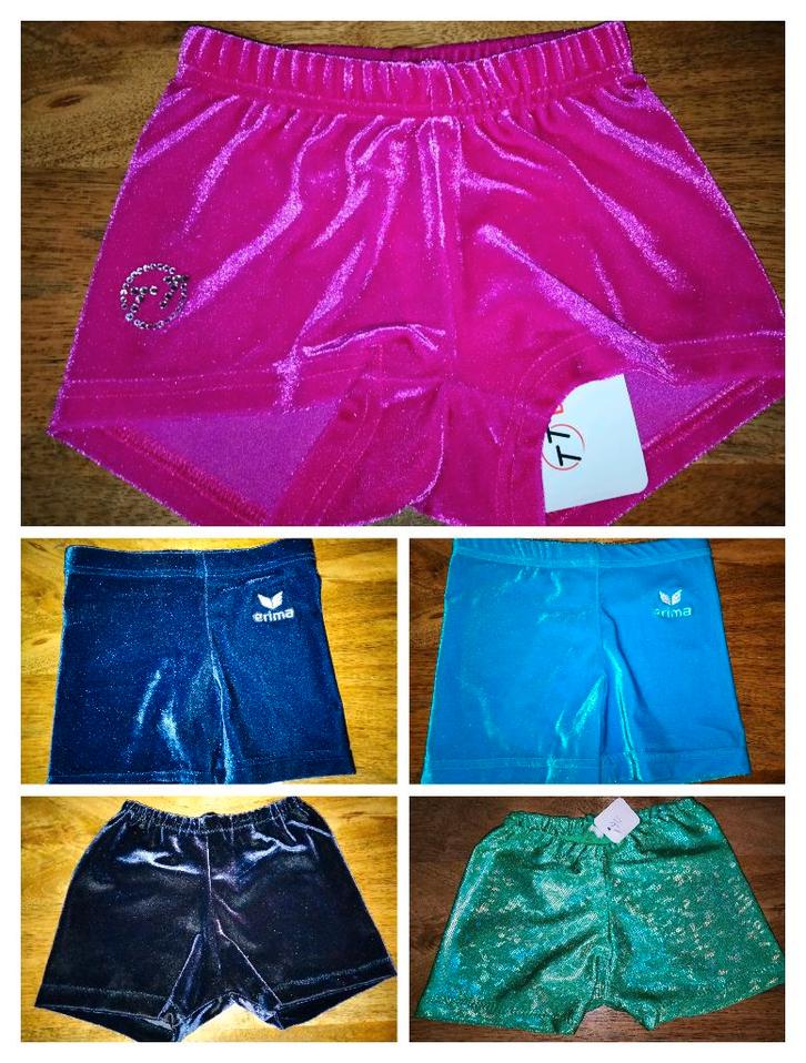 Diverse turnbroekjes maat 116, Sport en Fitness, Turnen, Nieuw, Turnpak(je), Kleiner dan kindermaat 122, Ophalen of Verzenden