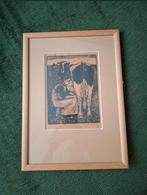 Jan Mankes houtsnede 1914 gesigneerd, Ophalen of Verzenden