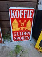 Emaille reclamebord koffie Gulden Sporen, Ophalen of Verzenden, Zo goed als nieuw, Reclamebord