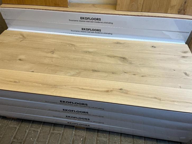 Eiken duoplank vloer 14x190 parket , vloer , multiplank, Huis en Inrichting, Stoffering | Vloerbedekking, Nieuw, Parket, 75 m² of meer