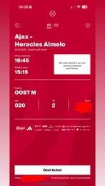 AJAX-HERACLES FIELDSEAT 2 TICKETS, Losse kaart, Twee personen, Augustus