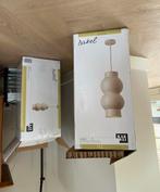 2x Japandi Hanglamp Beige/Crème keramiek design modern, Huis en Inrichting, Lampen | Hanglampen, Ophalen of Verzenden, Nieuw, Glas
