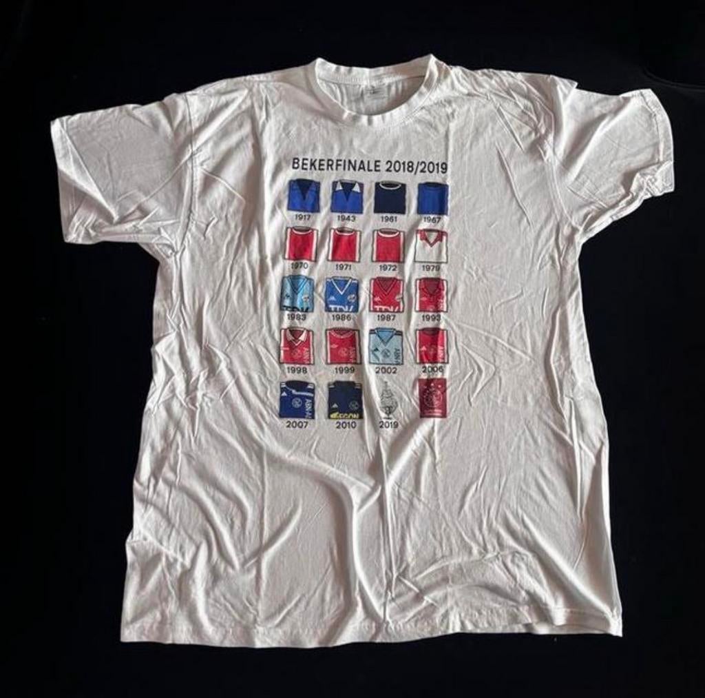 Ajax Bekerfinale Shirt 2018/2019 - Maat XL, Kleding | Dames, Sportkleding, Gedragen, Maat 46/48 (XL) of groter, Wit, Ophalen of Verzenden