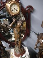 Antiek klok met grote putti 85cm  hoog, Antiek en Kunst, Ophalen