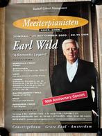 EARL WILDE SIGNATURE op CONCERT POSTER, Ophalen of Verzenden, A1 t/m A3, Muziek, Rechthoekig Staand