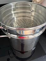 Pan met Stoominzet - 6,5L masterchef, Kookpan of Snelkookpan, Inductieplaat, Ophalen of Verzenden, Zo goed als nieuw