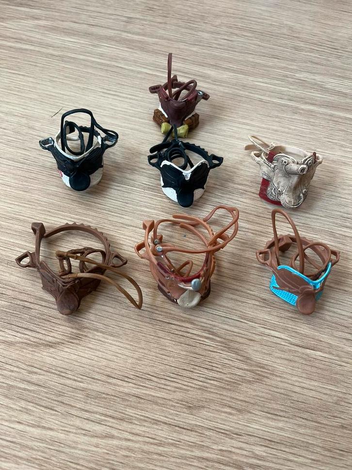 Schleich zadels, Verzamelen, Speelgoed, Gebruikt, Ophalen of Verzenden