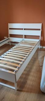 Ikea bed 140x200, Ophalen, Wit, Tweepersoons, 140 cm