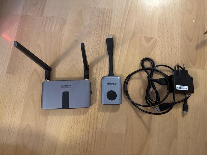 SpeaKa draadloze HDMI zender + ontvanger set | 30 m bereik, Audio, Tv en Foto, Converters, Ophalen of Verzenden