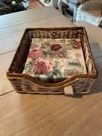 Rattan servet houder RM, Huis en Inrichting, Ophalen of Verzenden, Zo goed als nieuw, Rond, Riet