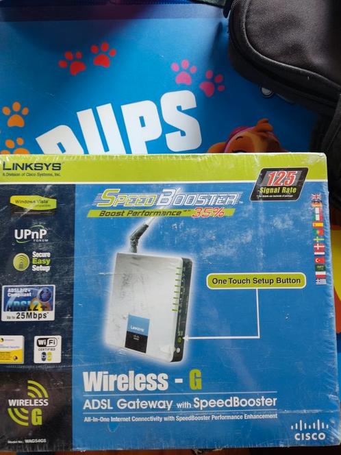Linksys WAG54GS, Computers en Software, Netwerk switches, Nieuw, Ophalen of Verzenden