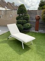 Zonne ligbed aluminium zeer licht met wielen en kussen, Tuin en Terras, Ligbedden, Ophalen of Verzenden
