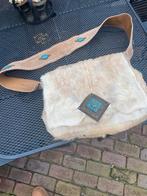 Leuke Ph en t design tas van vacht met turquoise stenen, Ophalen of Verzenden, Gebruikt