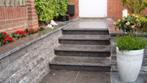 Xiam bleu trap opstapplaat gezoet met facet, Tuin en Terras, Tegels en Klinkers, Ophalen, Nieuw, Natuursteen, Terrastegels
