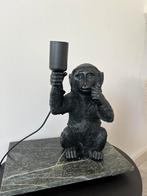 Light & Living tafellamp aap - zwart., Verzenden, Zo goed als nieuw, Landelijk Retro Trendy Industrieel, Minder dan 50 cm